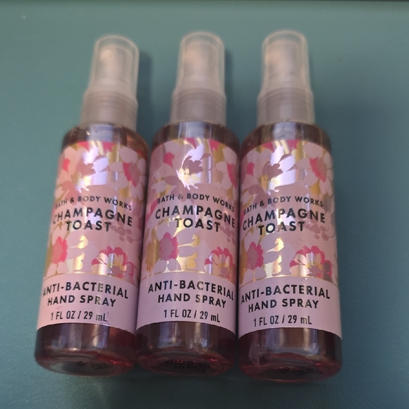 Bath & Body Works Other - 3 Pc Set Bath & Body Works Champagne Toast Anti-Bacterial Hand Spray